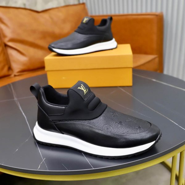 Louis Vuitton Monogram Embossed Slip-On Sneaker – Black