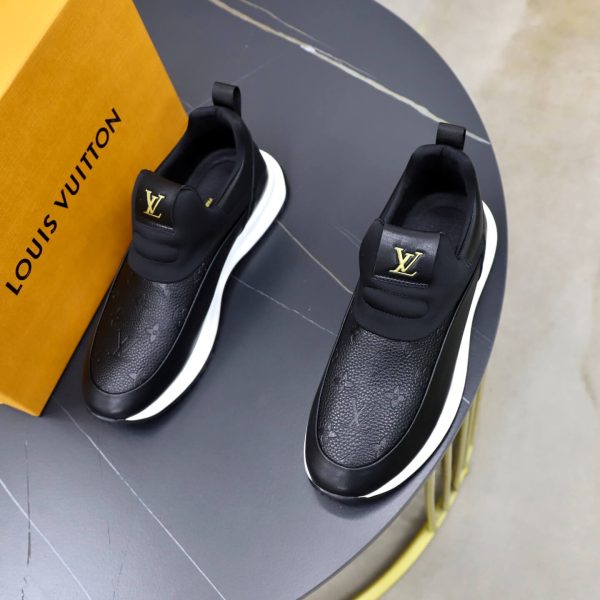 Louis Vuitton Monogram Embossed Slip-On Sneaker – Black