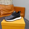 Louis Vuitton Monogram Embossed Slip-On Sneaker – Black