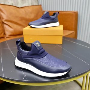 Louis Vuitton Monogram Embossed Slip-On Sneaker – Navy Blue