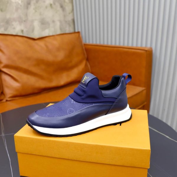Louis Vuitton Monogram Embossed Slip-On Sneaker – Navy Blue