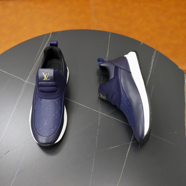 Louis Vuitton Monogram Embossed Slip-On Sneaker – Navy Blue