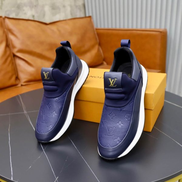 Louis Vuitton Monogram Embossed Slip-On Sneaker – Navy Blue