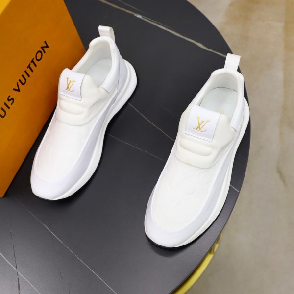 Louis Vuitton Monogram Embossed Slip-On Sneaker – White