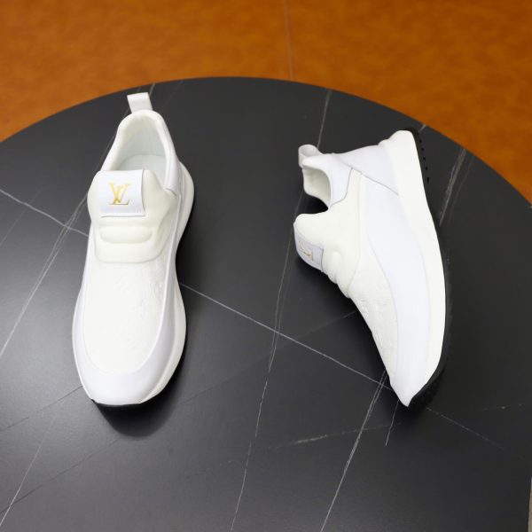 Louis Vuitton Monogram Embossed Slip-On Sneaker – White