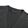 Louis Vuitton Monogram Mix Cashmere Cardigan- grey