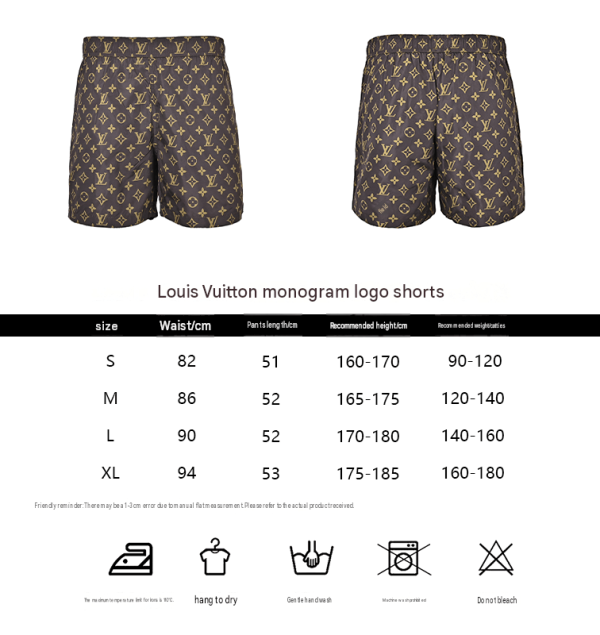 Louis Vuitton Monogram Swim Shorts- light tan (1) Louis Vuitton Monogram Swim Shorts- light tan
