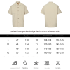 Louis Vuitton Short-Sleeved Silk-Cotton Shirt- Light Beige
