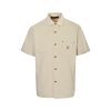 Louis Vuitton Short-Sleeved Silk-Cotton Shirt- Light Beige