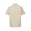 Louis Vuitton Short-Sleeved Silk-Cotton Shirt- Light Beige