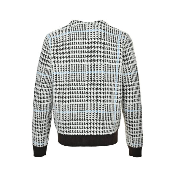 Louis Vuitton Textured Plaid Cardigan- Multicolor (6) Louis Vuitton Textured Plaid Cardigan- Multicolor