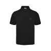 Moncler Logo Patch Cotton Piquet Polo Shirt- Black