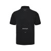 Moncler Logo Patch Cotton Piquet Polo Shirt- Black