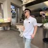 Moncler Logo Patch Cotton Piquet Polo Shirt- white