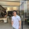 Moncler Logo Patch Cotton Piquet Polo Shirt- white