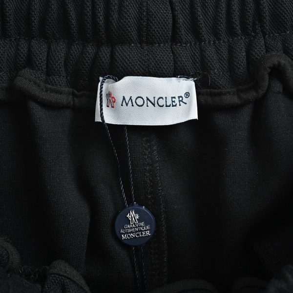 Moncler Nylon-Pocket Cargo Sweat Shorts- black