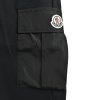 Moncler Nylon-Pocket Cargo Sweat Shorts- black