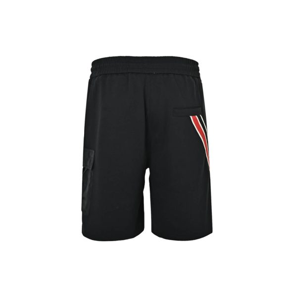 Moncler Nylon-Pocket Cargo Sweat Shorts- black