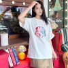 Moncler Paint-Splatter Logo T-Shirt- white