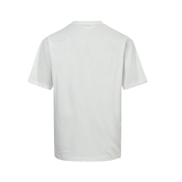 Moncler Paint-Splatter Logo T-Shirt- white