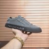 Philipp Plein Cursive Embroidered Suede Low-Top Sneaker – Grey (6) Philipp Plein Cursive Embroidered Suede Low-Top Sneaker – Grey