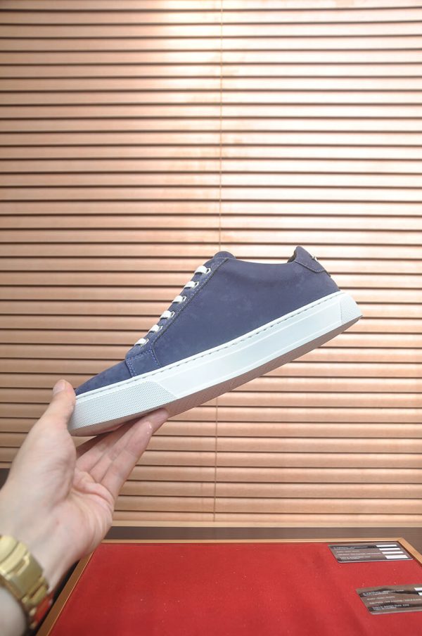 Philipp Plein Cursive Embroidered Suede Low-Top Sneaker – Navy Blue (4) Philipp Plein Cursive Embroidered Suede Low-Top Sneaker – Navy Blue