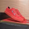 Philipp Plein Cursive Embroidered Suede Low-Top Sneaker – Red (4) Philipp Plein Cursive Embroidered Suede Low-Top Sneaker – Red