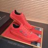 Philipp Plein Cursive Embroidered Suede Low-Top Sneaker – Red (8) Philipp Plein Cursive Embroidered Suede Low-Top Sneaker – Red