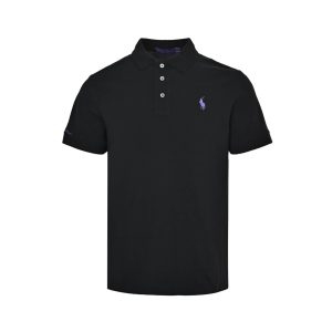 Polo Ralph Lauren short-sleeve polo shirt- Black (1) Polo Ralph Lauren short-sleeve polo shirt- Black