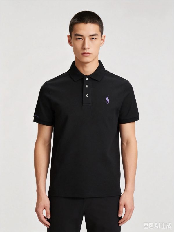 Polo Ralph Lauren short-sleeve polo shirt- Black