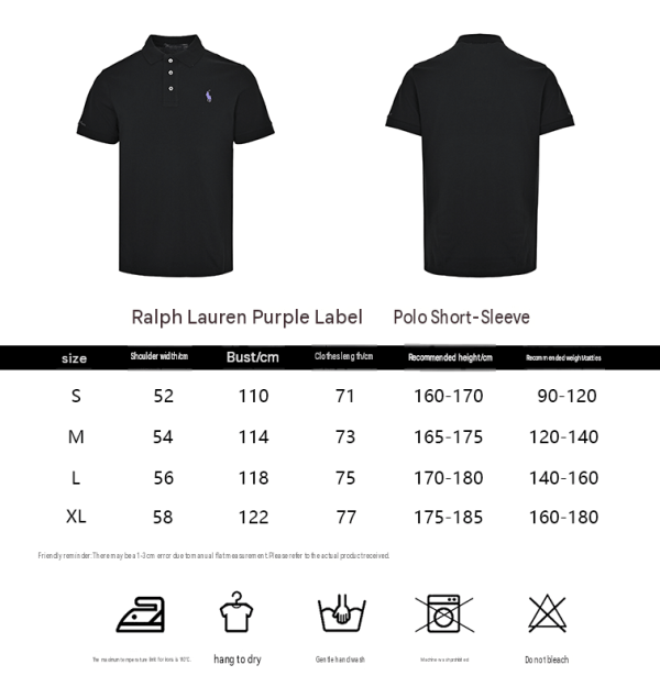 Polo Ralph Lauren short-sleeve polo shirt- Black