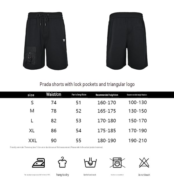 Prada Cotton Cargo Shorts- black
