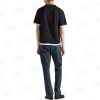 Prada Cotton T-Shirt with Layered Details- Black