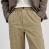 Prada Cotton Twill Elasticated Trouser- Beige