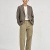 Prada Cotton Twill Elasticated Trouser- Beige