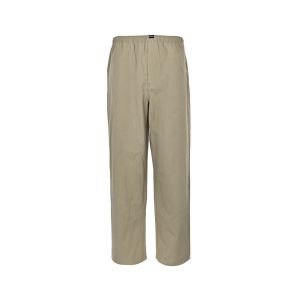 Prada Cotton Twill Elasticated Trouser- Beige (8) Prada Cotton Twill Elasticated Trouser- Beige