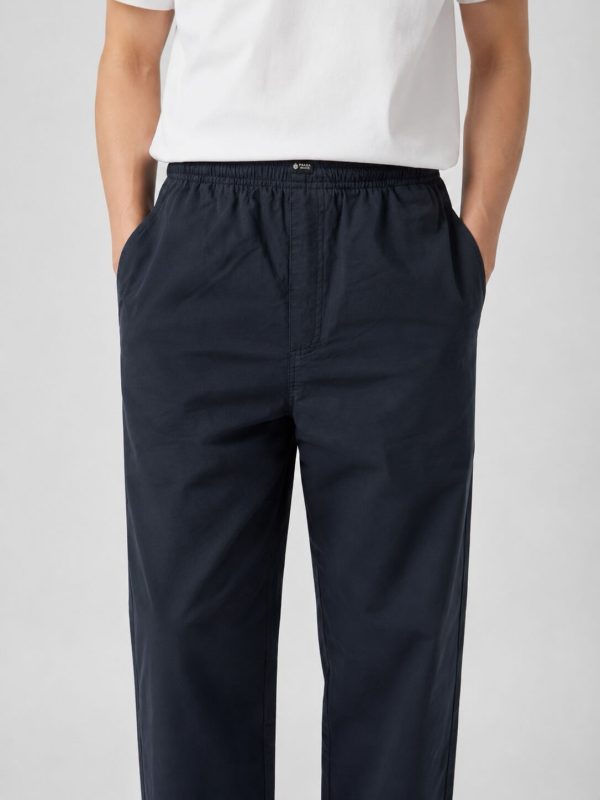 Prada Cotton Twill Elasticated Trouser- Black
