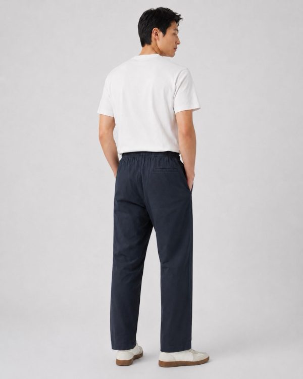 Prada Cotton Twill Elasticated Trouser- Black