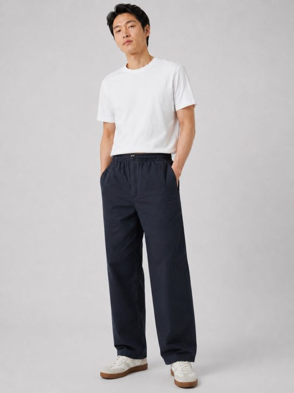 Prada Cotton Twill Elasticated Trouser- Black
