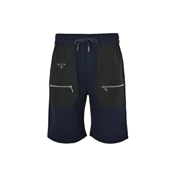 Prada Cotton and Re-Nylon Cargo Shorts- Black