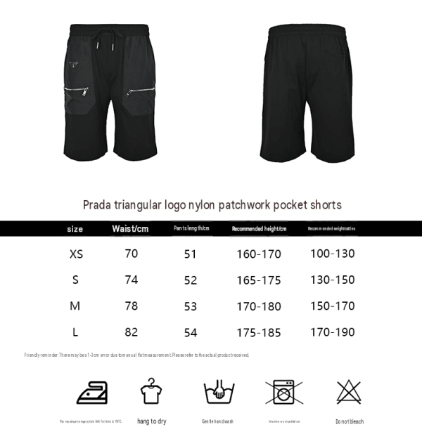 Prada Cotton and Re-Nylon Cargo Shorts- Black