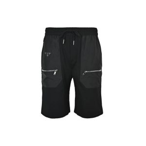 Prada Cotton and Re-Nylon Cargo Shorts- Black (7) Prada Cotton and Re-Nylon Cargo Shorts- Black