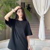 Prada Logo-Embroidered Cotton T-Shirt- Black