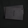 Prada Logo-Embroidered Cotton T-Shirt- Black