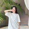Prada Logo-Embroidered Cotton T-Shirt- White