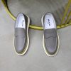 Prada Pebbled Leather Hybrid Loafer – Grey
