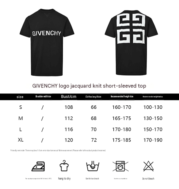 Givenchy 4G Logo T-Shirt- Black