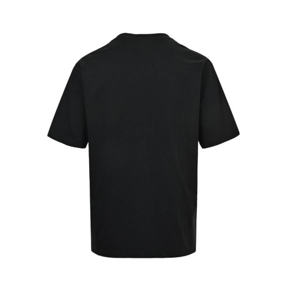 Moncler Paint-Splatter Logo T-Shirt- Black