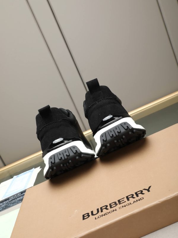 Burberry Equestrian Knight Low-Top Sneaker in Black (2) Burberry Equestrian Knight Low-Top Sneaker in Black