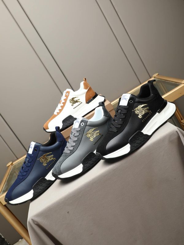 Burberry Equestrian Knight Low-Top Sneaker in Black (3) Burberry Equestrian Knight Low-Top Sneaker in Black